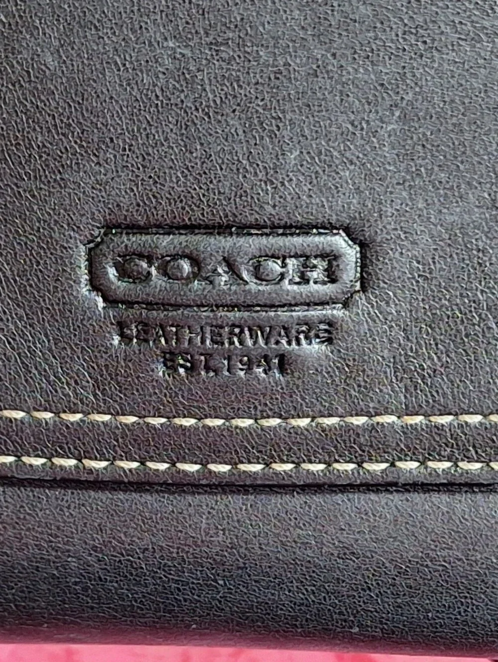 COACH Set Black Leather Wallet, Checkbook Insert & Key Pouch Set
